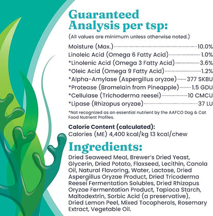 Solid Gold Cat &amp; Dog Multivitamin Chews - Kelp, Omega 3 &amp; Vitamins for Dental, Digestive, Immune, Skin &amp; Coat Health - Multi Vitamin for Dogs &amp; Cats - Sea Kelp Based Soft Chew for All Ages - 120ct