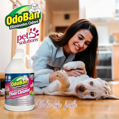 OdoBan Pet Solutions No Rinse Neutral pH Floor Cleaner Concentrate, Made in the USA, Splash O&