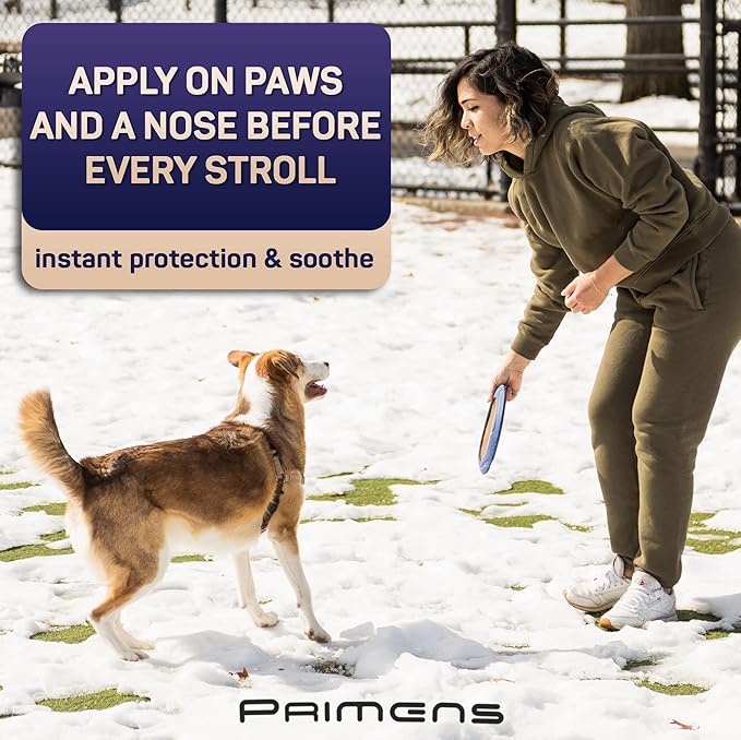 Dog Paw Balm for Dry Cracked Paws – Lick-Safe Moisturizer and Organic Paw Wax with Aloe &amp; Vitamin E – Hot Pavement and Winter Snow Protection – Nose Safe – for All Breeds
