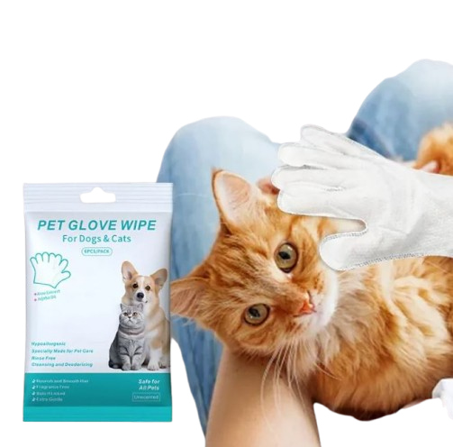 Pet Cleaning Gloves &amp; Wipes – Gentle Grooming &amp; Hygiene Kit for Dogs &amp; Cats