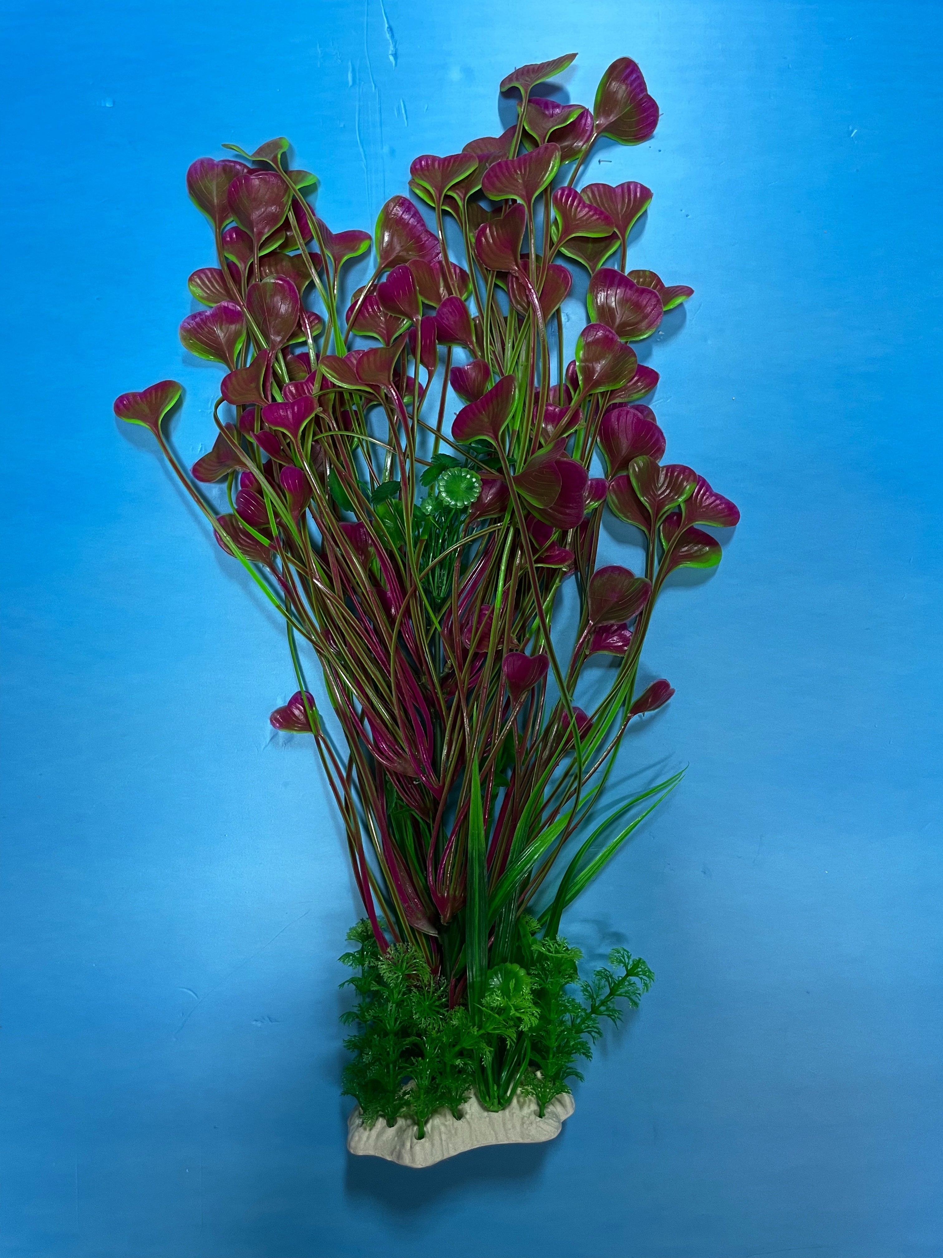 Artificial Aquarium Plant for Fish Tanks, LARGE aquarium plastic plant, 25" TALL