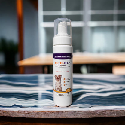 Piccardmeds4pets Keto-Itch Plus Antiseptic Mousse for Cats &amp; Dogs 7 oz. + FREE Bandana!