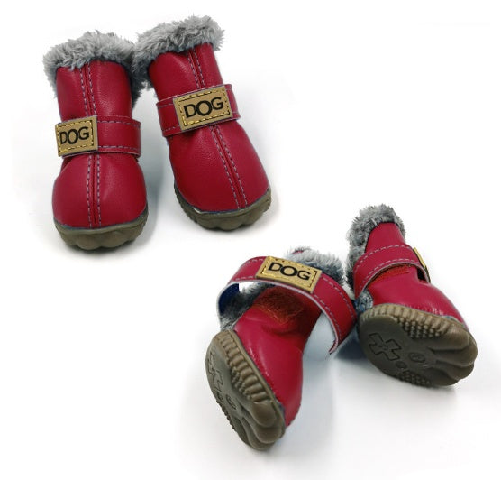 Dog Winter Snow Boots — 10 Colors, Sizes 1–5