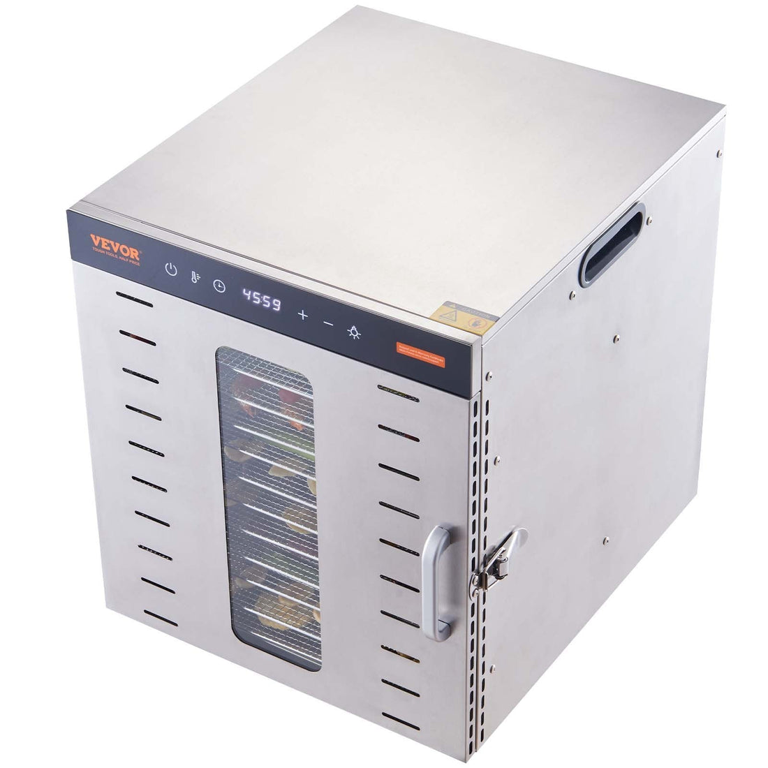 Food Dehydrator Machine, 10 Stainless Steel Trays, 1000W Electric Food Dryer with Digital Adjustable Timer &amp; Temperature for Jerky, Herb, Meat, Beef, Fruit, Dog Treats and Vegetables
