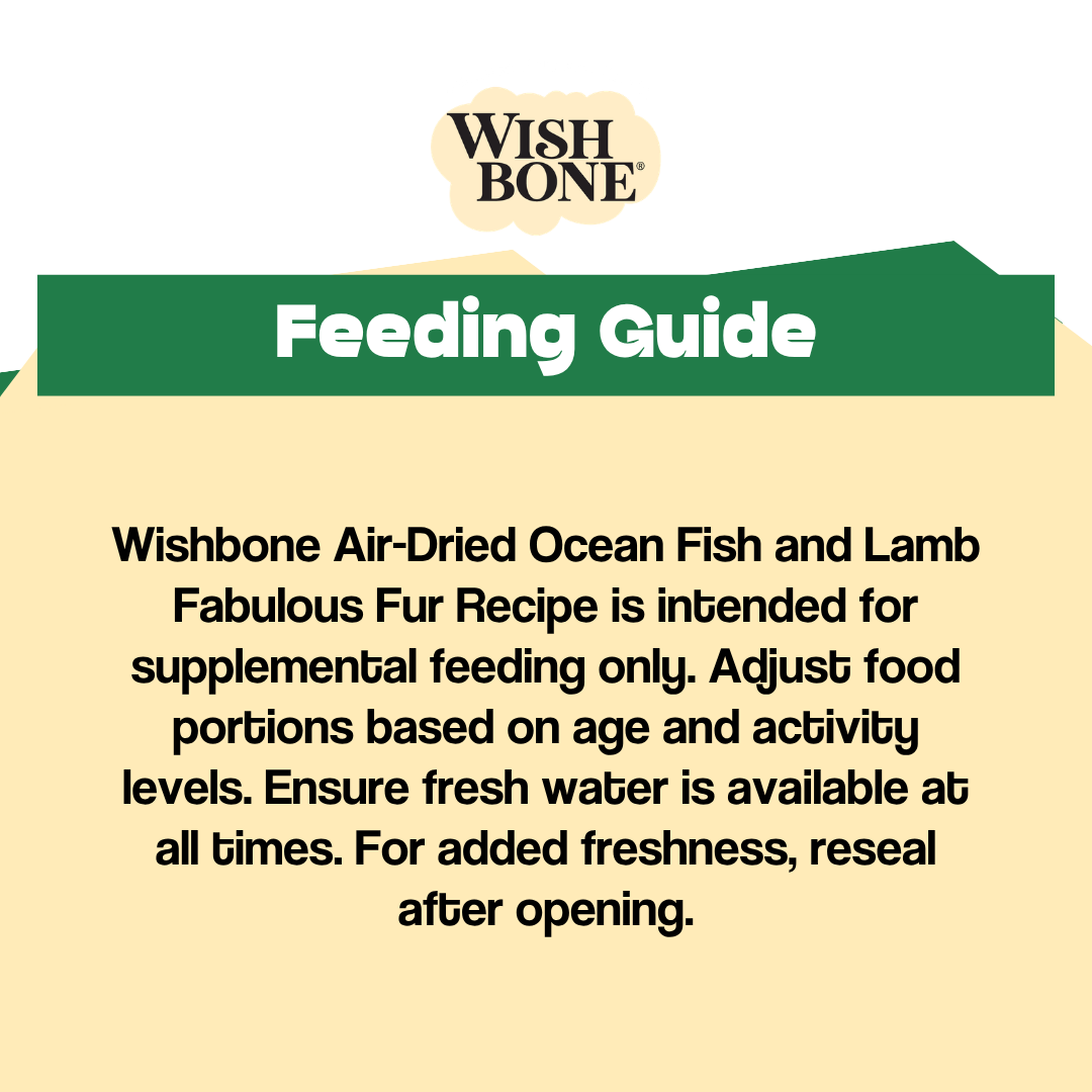 Wishbone Air-Dried Ocean Fish &amp; Lamb Recipe Dog Food - 454g