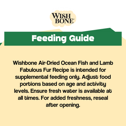 Wishbone Air-Dried Ocean Fish &amp; Lamb Recipe Dog Food - 454g