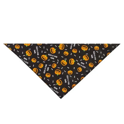 Aria Halloween Dog Bandana 19" Pumpkin &amp; Bone Design Howl-O-Ween Pet Accessory