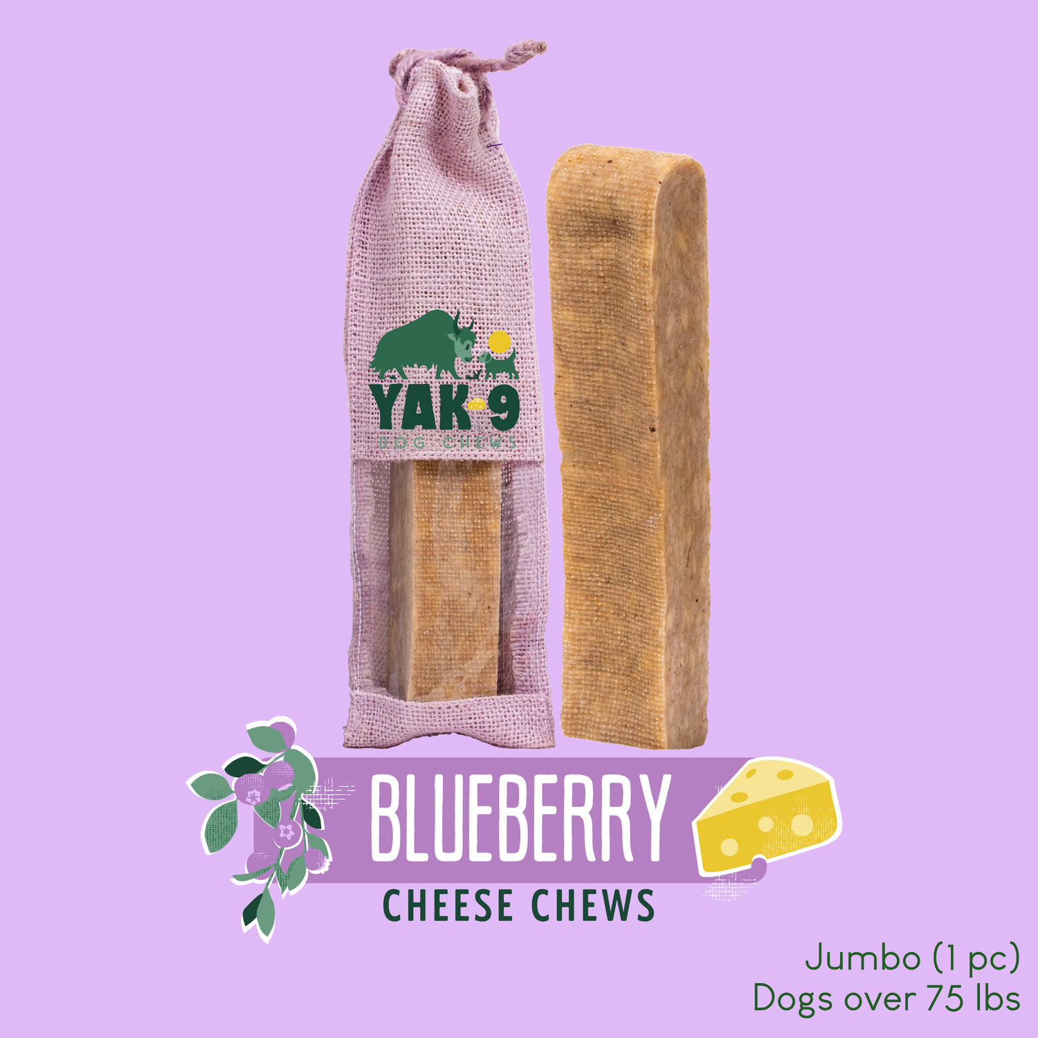 Blueberry Cheese Chews for Dogs