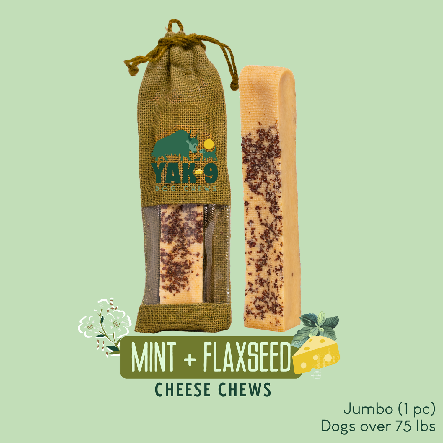 Flaxseed &amp; Mint Cheese Chews for Dogs