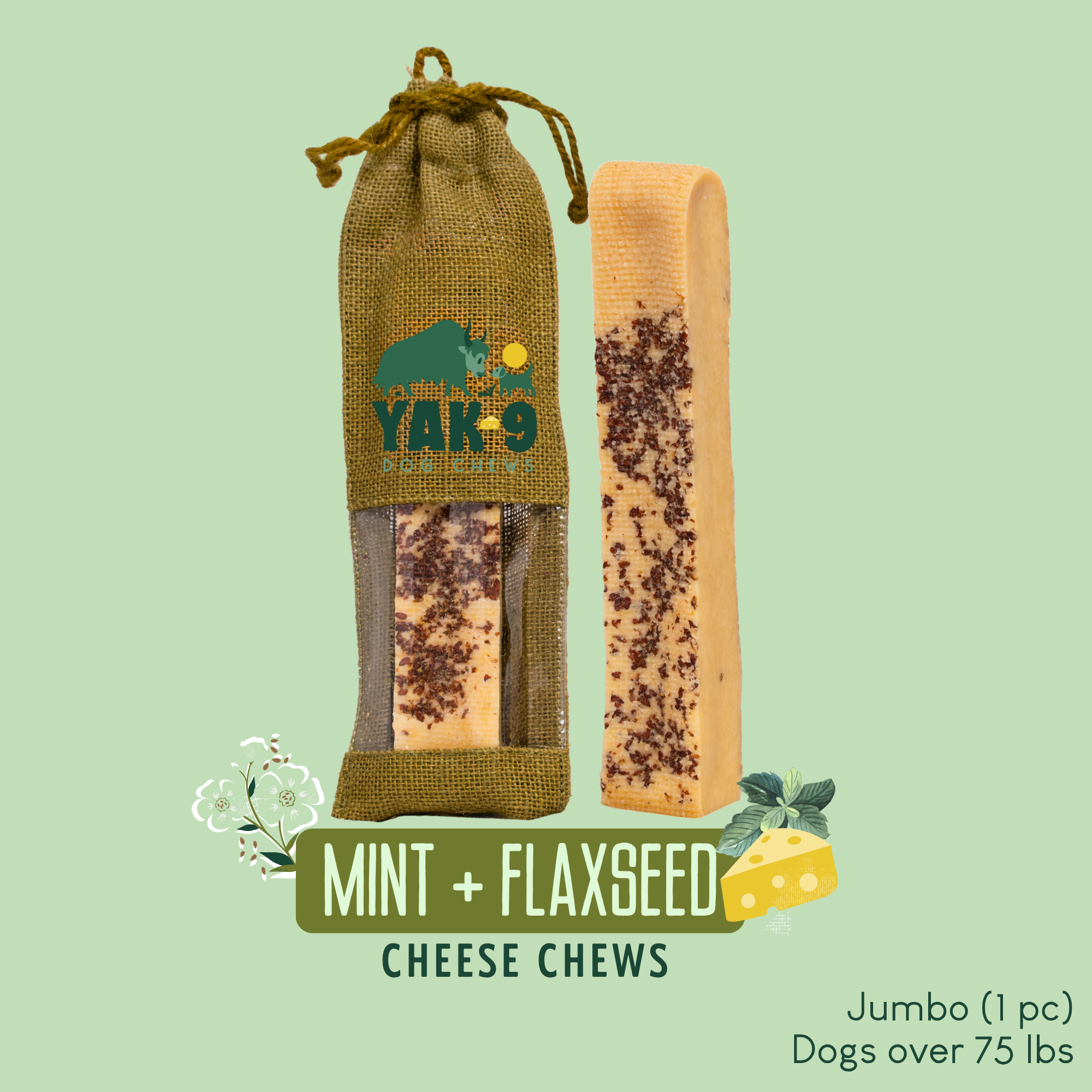 Flaxseed &amp; Mint Cheese Chews for Dogs