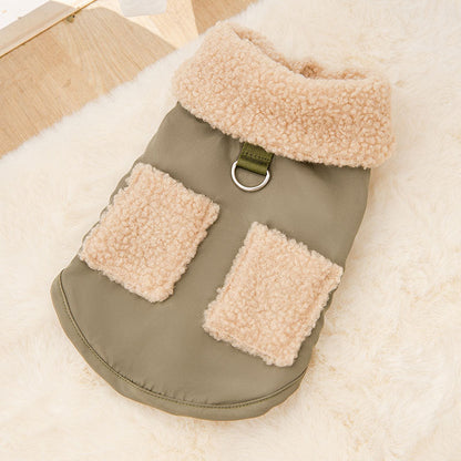 Dog Puppy Clothes Korean Style Coffee Sweater Fit Small Dog Pet Cat Autumn &amp;Winter Pet Cute Costume Dog Cloth Coat