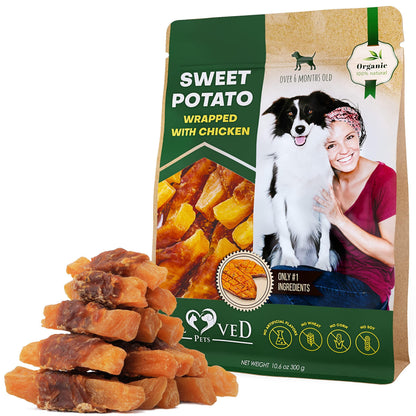 Sweet Potato &amp; Chicken Chews for Dogs Grain-Free Treats