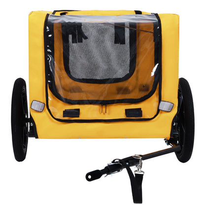 Pet Bike Trailer Dog Cart for Medium Dogs up to 66 lbs