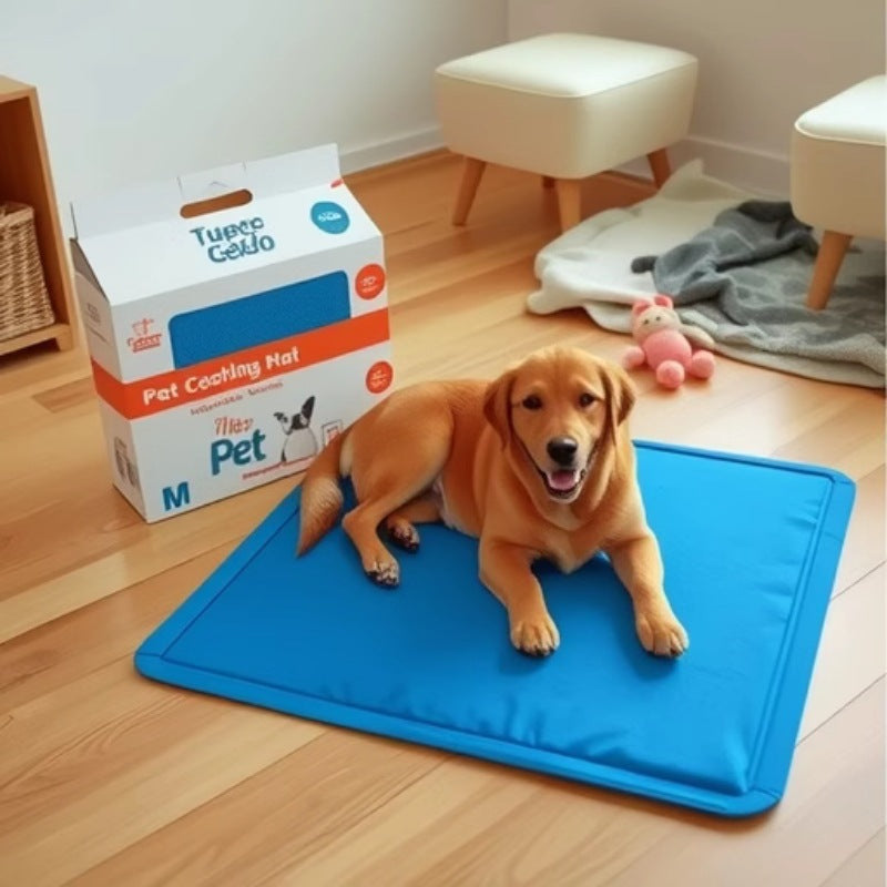 Water-wave-pattern Pet Gel-sponge Cooling Mat