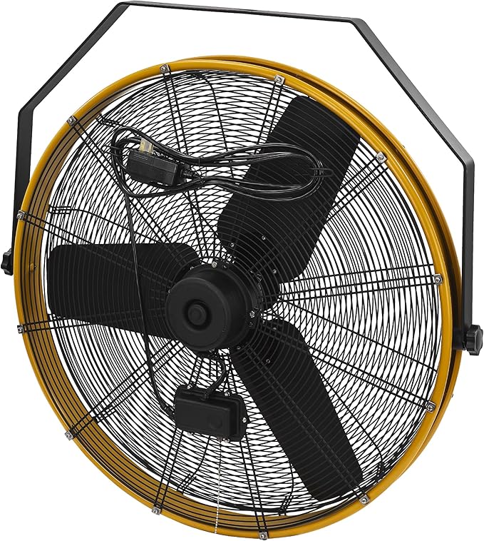 CAT 30 Inch Outdoor IPX4 Weatherproof High Velocity Wall Mounted Shroud Fan. 8900 CFM, 3 Speed - For Industrial, Commercial, &amp; Residential Use. cETL Certified