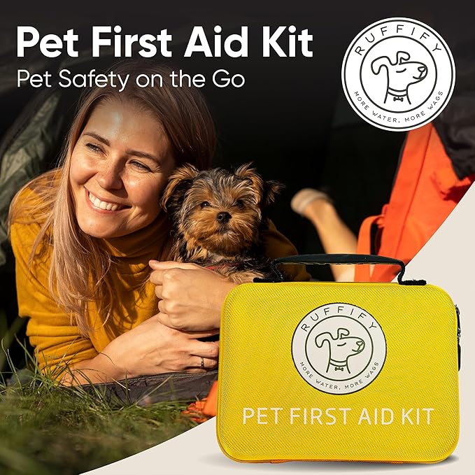 Pet First Aid Kit for Dogs &amp; Cats – 27 Key Items Emergency Kit with Mini Pouch for Boating, Sailing, Home, Office, Travel, Vacations &amp; Outdoor Adventures