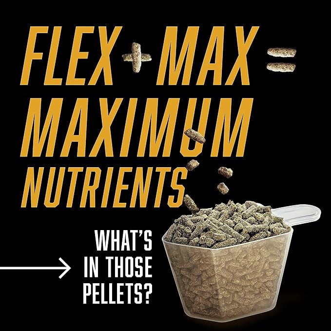 Absorbine Flex+Max Horse Joint Supplement Pellets, Highly Palatable, Comprehensive Equine Formula with Glucosamine, MSM, Chondroitin &amp; Flaxseed, 10lb Tub / 60 Day Supply