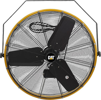 CAT 30 Inch Outdoor IPX4 Weatherproof High Velocity Wall Mounted Shroud Fan. 8900 CFM, 3 Speed - For Industrial, Commercial, &amp; Residential Use. cETL Certified