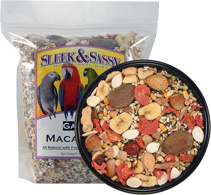 SLEEK &amp; SASSY Garden Macaw Parrot Food (4 lbs.)