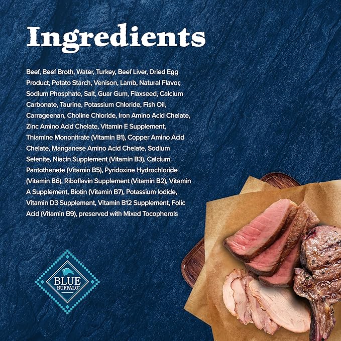 Blue Buffalo Wilderness Rocky Mountain Recipe Flaked Wet Cat Food, Chicken-Free &amp; Grain-Free Recipe, Made with Natural Ingredients, Red Meat in Tasty Gravy, 5.5-oz. Cans (24 Count)