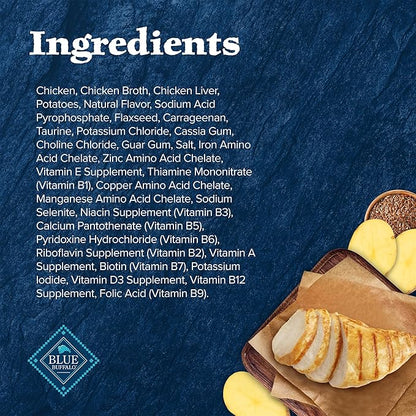Blue Buffalo Wilderness Natural Wet Cat Food Paté, High-Protein &amp; Grain-Free Recipe, Chicken, 5.5-oz. Cans (24 Count)