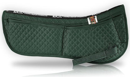 ECP Equine Comfort Products Adjustable Shock Absorbing Memory Foam Half Saddle Pad, Injury Prevention &amp; Pressure Relief, Customizable Fit, Breathable for All Riding Styles