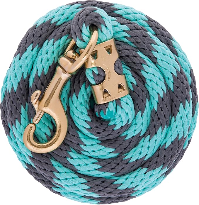 Weaver Equine Performance Lead Rope, Long Horse Lead Rope with Quick Halter Attachment, Soft Comfort Grip, Barn Horse Tack for Daily Use &amp; Showing