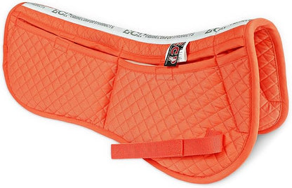 ECP Equine Comfort Products Adjustable Shock Absorbing Memory Foam Half Saddle Pad, Injury Prevention &amp; Pressure Relief, Customizable Fit, Breathable for All Riding Styles