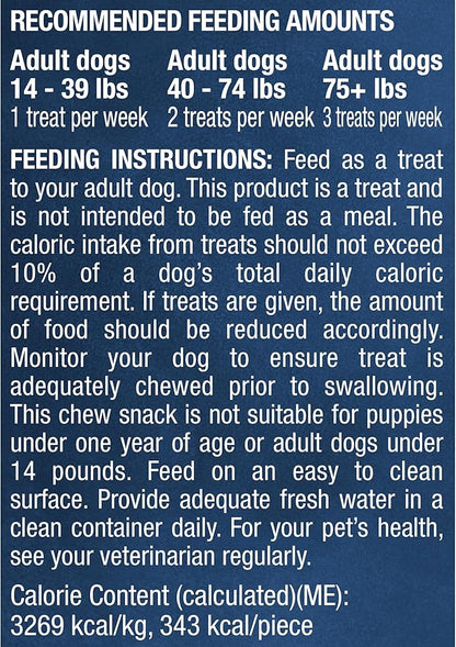 Purina Busy Bone Made in USA Facilities, Long Lasting Small/Medium Breed Adult Dog Chews, Peanut Butter Flavor - 10 ct. Pouch (Pack of 2)