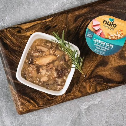Nulo Freestyle Cat &amp; Kitten Wet Cat Food Signature Stew, Premium All Natural Grain-Free Cat Food Topper with No Added Minerals or Preservatives and High Animal-Based Protein (24 Count)