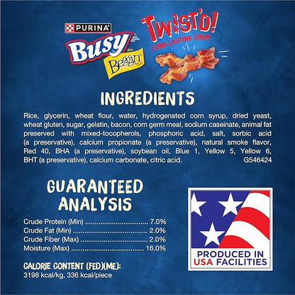 Purina Busy with Beggin’ Twist’d Adult Dog Chew Bone Treats - 6 ct. Pouch