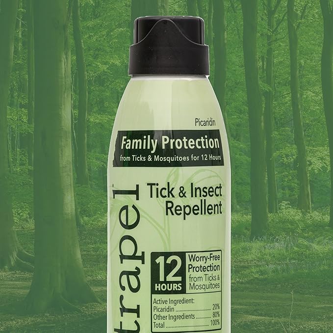 Natrapel Tick &amp; Insect Repellent Eco-Spray - Bug Spray with 20% Picaridin - Family Protection Against Mosquitoes, Ticks &amp; More - Up to 12 Hours of Protection - 6 oz (2 Pack)