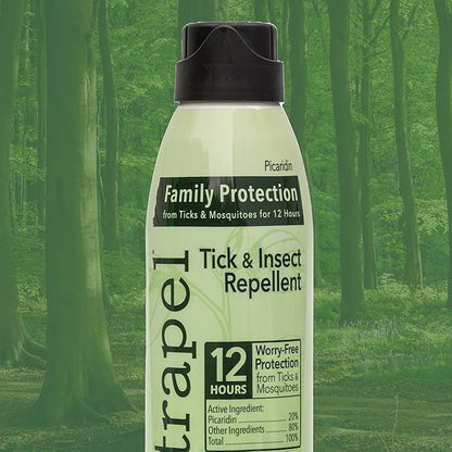 Natrapel Tick &amp; Insect Repellent Eco-Spray - Bug Spray with 20% Picaridin - Family Protection Against Mosquitoes, Ticks &amp; More - Up to 12 Hours of Protection - 6 oz (2 Pack)