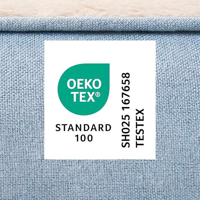 TOWN &amp; COUNTRY EVERYDAY CuddleTown Comfy Solid Bolster Sofa Pet Bed, Supportive &amp; Calming Egg Crate Foam, Non-Slip Bottom, Machine Washable Cover, Blue, Large 35"x25"x8"