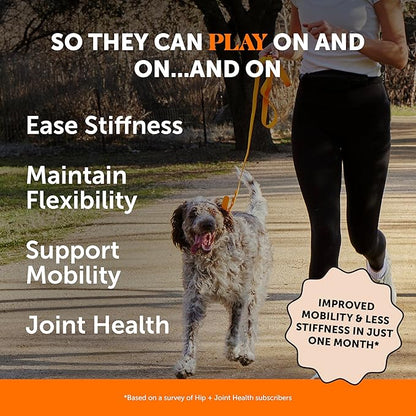 Hip &amp; Joint Health - Dog Joint Supplement Support for Dogs with Glucosamine Chondroitin, MSM, Turmeric - Glucosamine for Dogs Soft Chews - Advanced Pet Joint Support and Mobility - 180 ct
