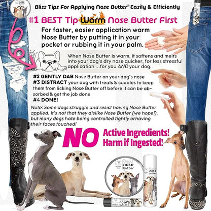 The Blissful Dog Italian Greyhound Unscented Nose Butter - Dog Nose Butter, 4 Ounce