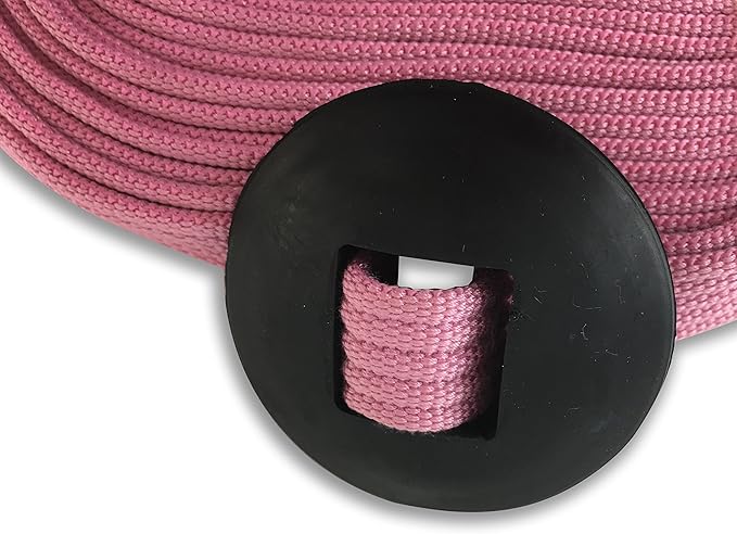 Southwestern Equine Lunge Line for Horses Cotton Horse Lunge Line with Bolt Snap &amp; Rubber Stop (Pink, 24&
