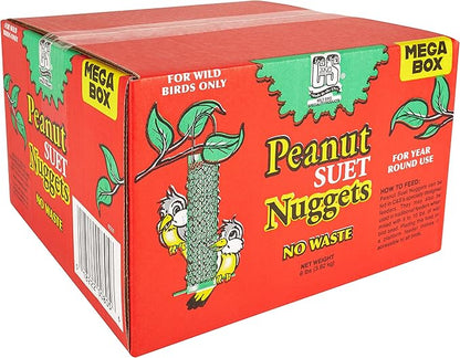 C&amp;S Wild Bird Peanut Suet Nuggets Mega Box, 8 Pounds