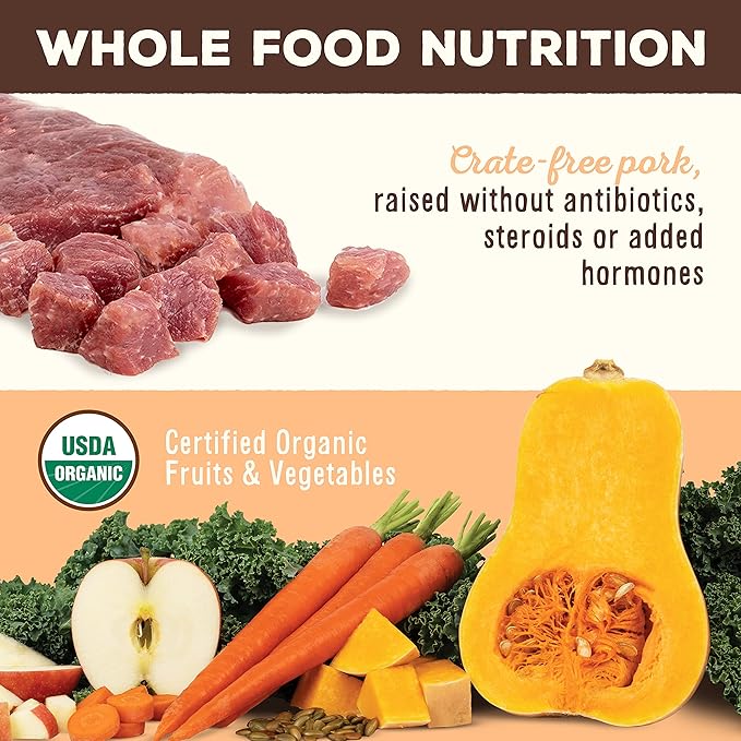 Primal Freeze Dried Raw Cat Food Nuggets Pork, Complete &amp; Balanced Meal or Topper, Premium, Healthy, Grain Free, High Protein Raw Cat Food with Probiotics (14 oz)