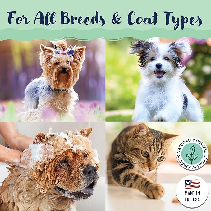 Bobbi Panter Dog Shampoo - Made in USA - All Natural Formula for Itch Relief &amp; Soothing Skins, Concentrated 16:1 for Professional Groomers - Green Apple Scent, 13 Oz (Case of 12)