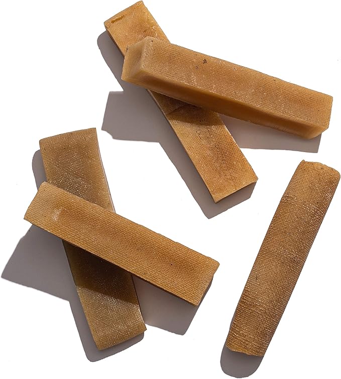 Jack&amp;Pup Yak Cheese Himalayan Dog Chews | Dog Yak Chews for Large Dogs Aggressive Chewers | Hard Yak Cheese Stick (9oz, 3 Pack)