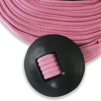Southwestern Equine Lunge Line for Horses Cotton Horse Lunge Line with Bolt Snap &amp; Rubber Stop (Pink, 24&