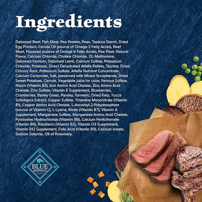 Blue Buffalo Wilderness Adult Dry Cat Food, Rocky Mountain Recipe, Chicken-Free &amp; Grain-Free Recipe Made with Natural Ingredients, Red Meat, 10-lb Bag