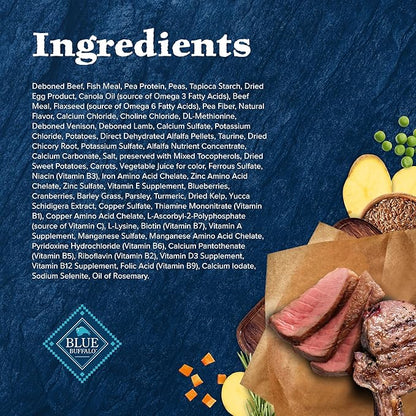 Blue Buffalo Wilderness Adult Dry Cat Food, Rocky Mountain Recipe, Chicken-Free &amp; Grain-Free Recipe Made with Natural Ingredients, Red Meat, 10-lb Bag