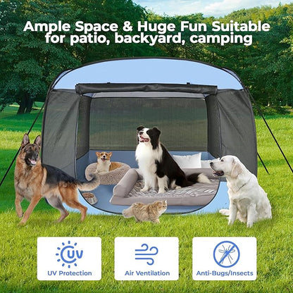 EighteenTek XLarge Popup Portable Dog Houses, 5.3&