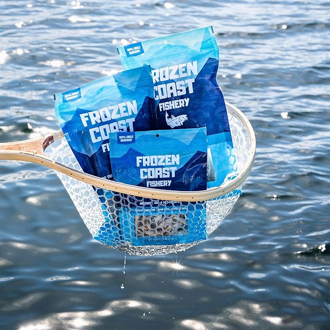 Frozen Coast Capelin Cat &amp; Dog Treats- Single-Ingredient, All-Natural, High-Protein, Omega-3s, Fish Snacks (3 oz Bag)