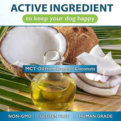 MCT Oil for Dogs from Organic Coconuts, Medium Chain Triglycerides with Caprylic Acid &amp; Capric Acid to Protect Skin and Coat, Boost Immunity, Support Metabolism, 90 Soft Gels
