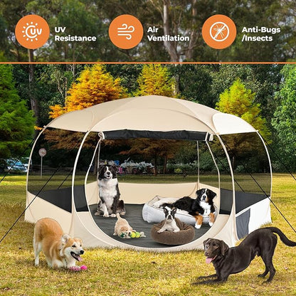 EighteenTek XXLarge Popup Portable Dog Houses, 10&