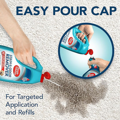 Simple Solution Stain &amp; Odor Eliminator for Pets, Carpet Deodorizer, Enzyme Pet Odor Eliminator for Home, Stain Remover for Cat &amp; Dog Pee, Urine Destroyer, Carpet Cleaner Spray, Gallon