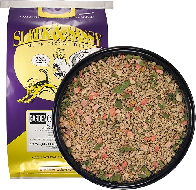 SLEEK &amp; SASSY Garden Complete Crumble Small Bird Food (20 lbs.)